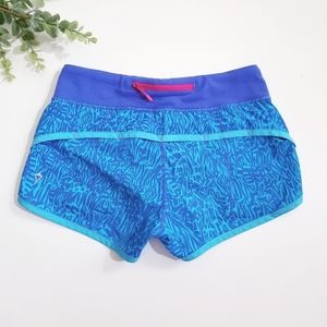 Ivivva by Lululemon Blue Patterned Kids Shorts